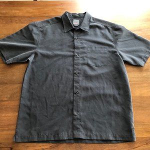 Mens Quiksilver Short Sleeve Dark Gray Medium